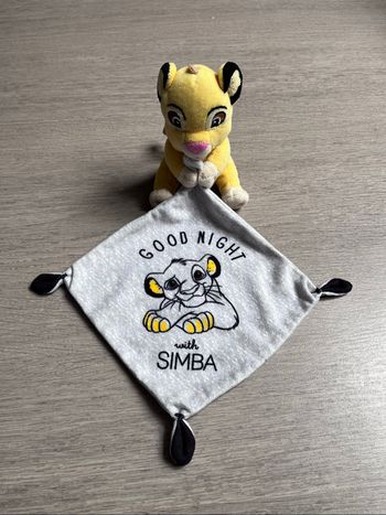 Doudou Simba « good night » gris neuf sans étiquette
