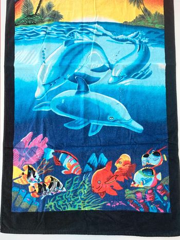 Serviette de plagethème océan / mer / fonds marins / poissons