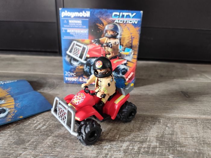 Quad pompier playmobil 71090 - photo numéro 2