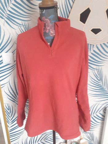 Polaire rouge XL