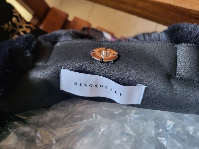 Cabas en  fausse fourrure velours brillante Marine ombre - photo numéro 4