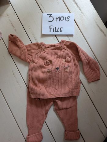 Ensemble bébé fille 3 mois