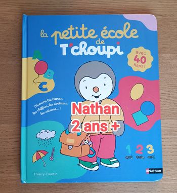 Livre cartonné "La petite école de T'choupi" 2 ans +