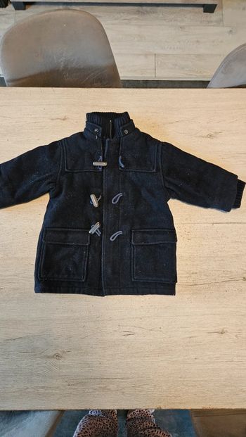 Manteau à manches longues, bleu très foncé, chaud, H&M LOGG, 18 mois/2ans, peu mis