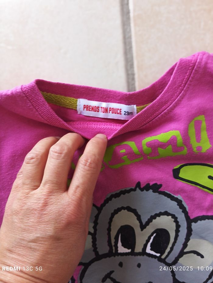 T-shirt manches courtes taille 2 ans - photo numéro 2