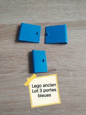 Lego lot 3 portes bleues