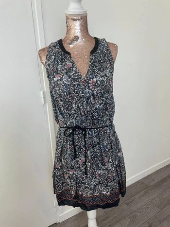 Robe ample fluide Naf naf 34 Imprimée fleurs fleuris floral