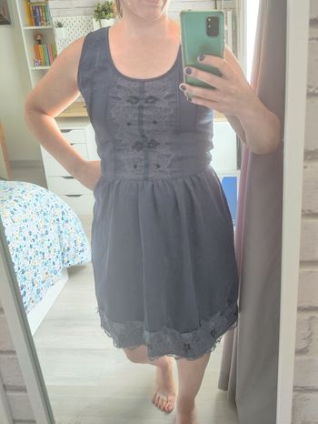 Robe bleu satinée chic Promod Taille 38