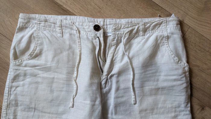 Pantalon en Toile Blanc 40 - photo numéro 4