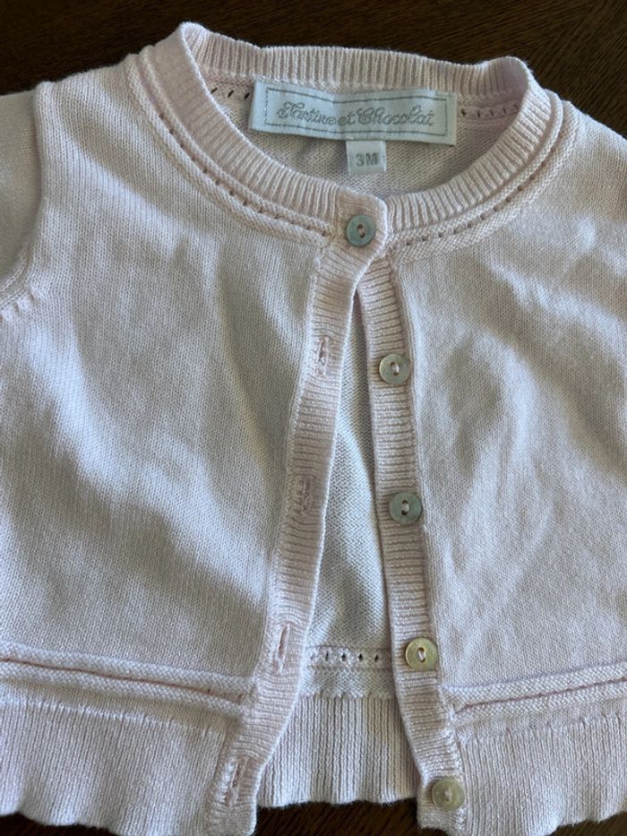 Gilet Rose tartine et chocolats 3M - photo numéro 3