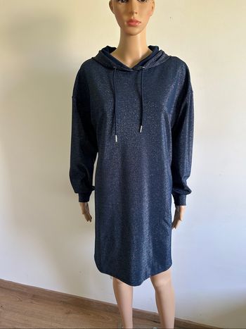Robe sweat bleue marine pailletée neuve VILA taille M