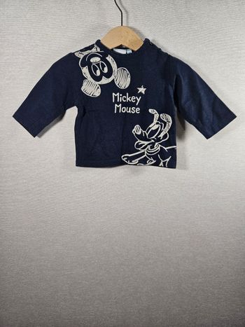 T-shirt manche longue Mickey  3 mois