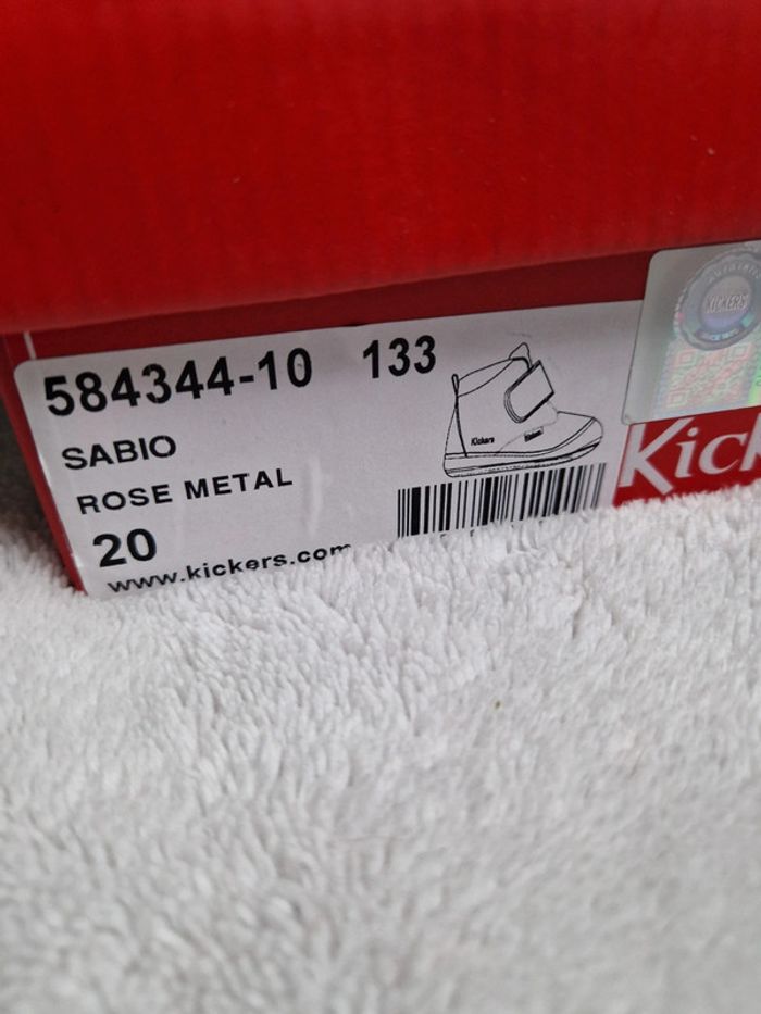 Kickers Sabio rose métal - photo numéro 4
