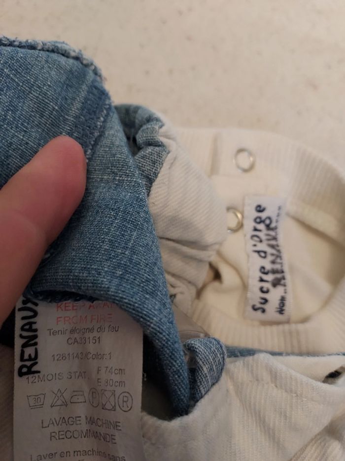 Ensemble salopette t-shirt Sucre d'orge - photo numéro 12