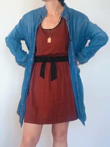 veste longue en jean BPC T42
