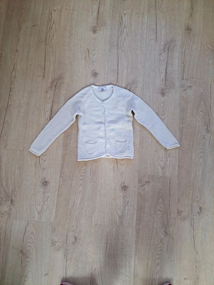 Gilet blanc 4ans Cadet Rousselle