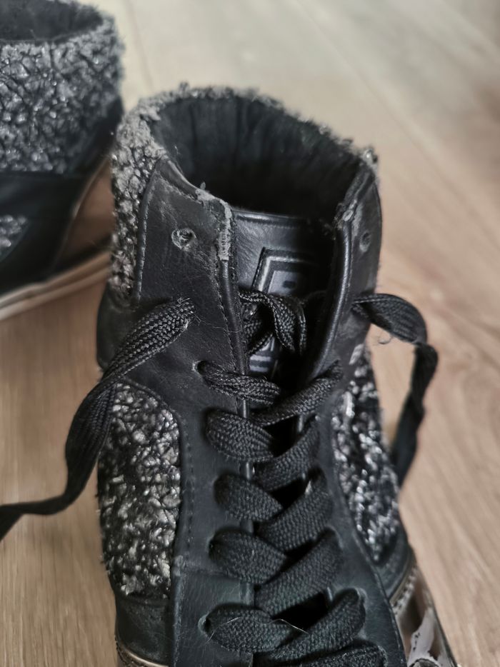 Baskets hautes rose brillant et noir british knights taille 40 - photo numéro 9