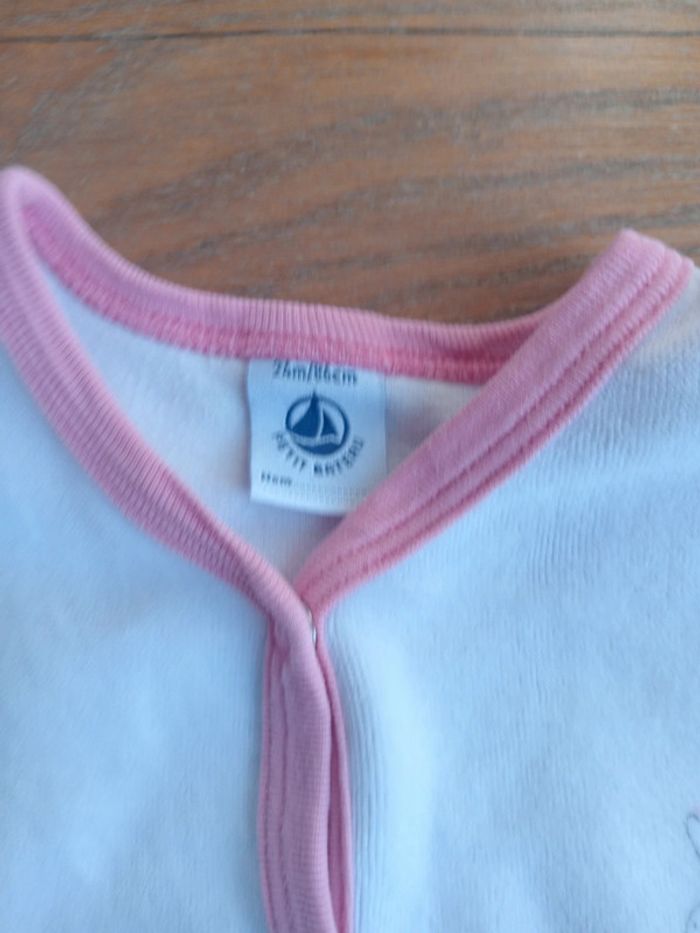 Pyjama fille velours Petit Bateau 24 mois - photo numéro 4
