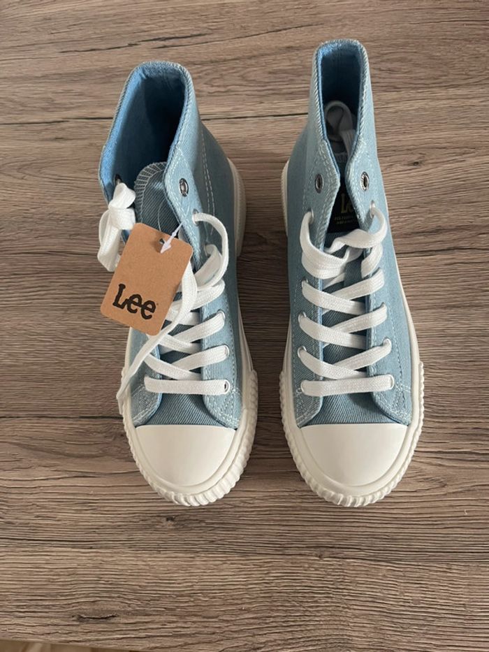 Baskets montantes Lee 37 – bleu jean clair neuves rentrée