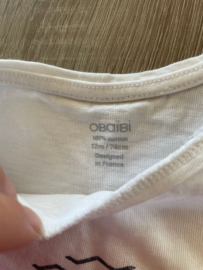 Tee shirt poisson 🥰 obaibi taille 12 mois - photo numéro 2