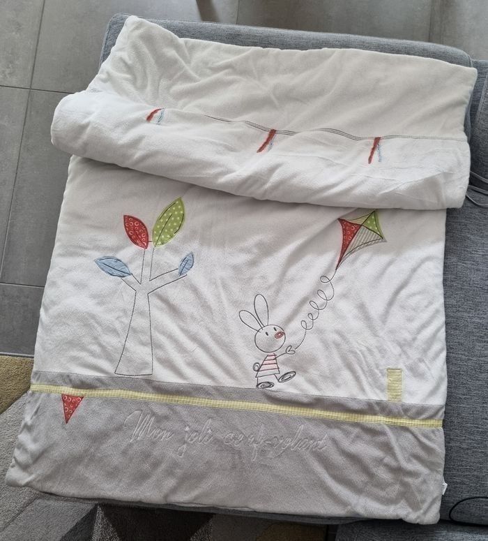 Ensemble 2 gigoteuses, 1 tour de lit et 1 couverture - photo numéro 4