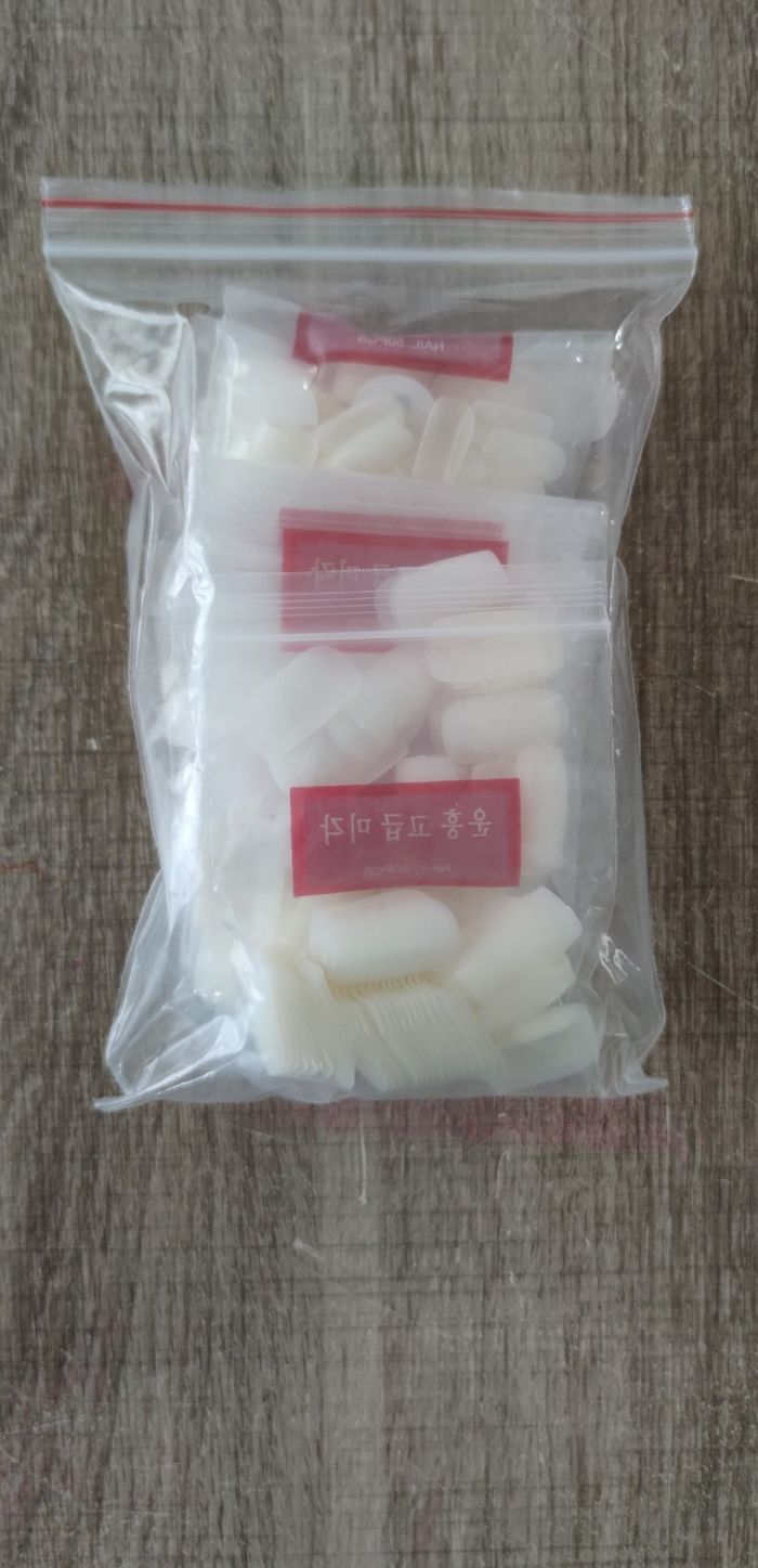 Faux ongles en acrylique, lot de 500 faux ongles de couleur blanc, neuf avec étiquette - photo numéro 4