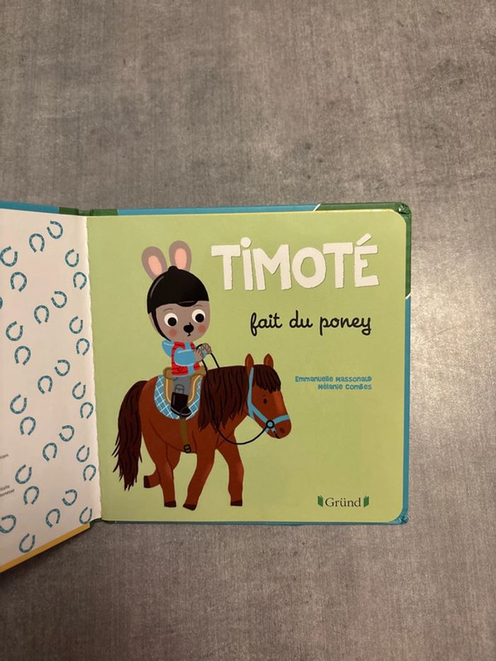 Livre timote fait du poney - photo numéro 2
