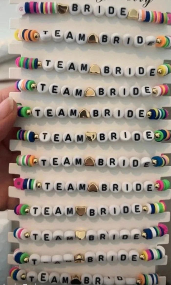 Lot 12 bracelets team bride & bride - photo numéro 2