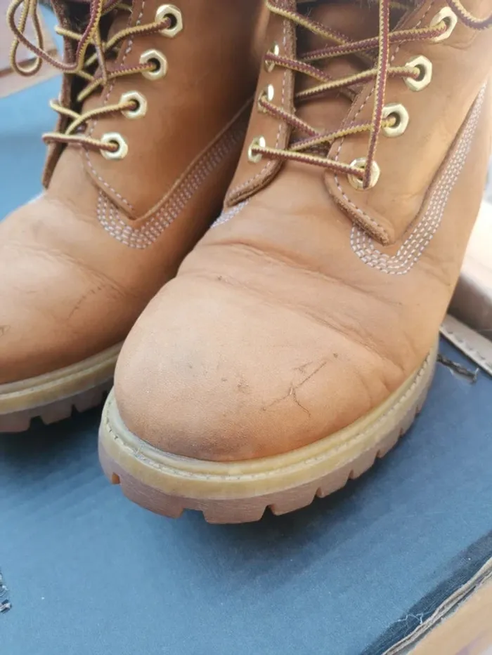 Bottines Timberland Homme Taille 42 - Marron Moutarde - photo numéro 3