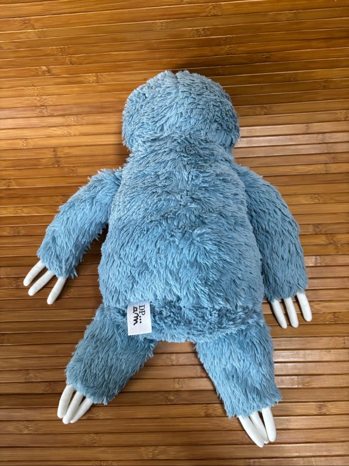 Doudou paresseux bleu blanc dpam du pareil au même que - photo numéro 4