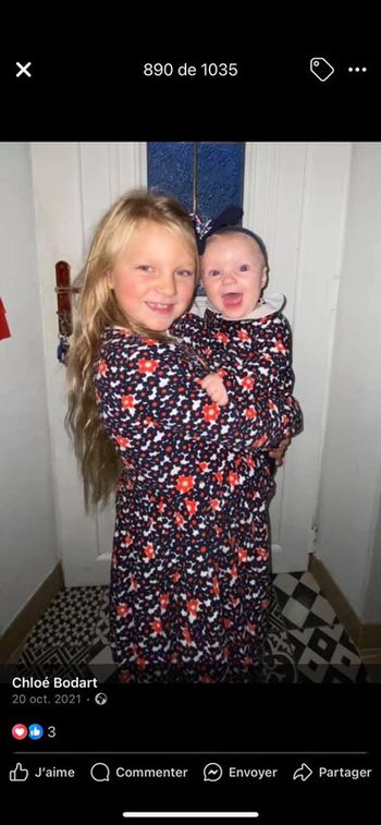 Ensemble neuf Jacadi 12 ans robe velours fleurs pince barrette à cheveux chaussettes 35-38