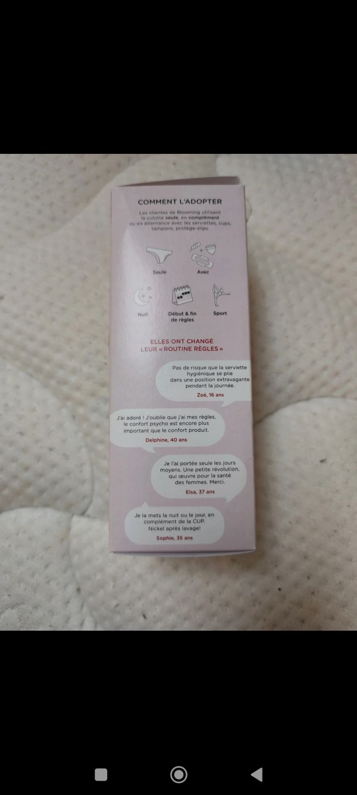 Culotte menstruelle neuve - photo numéro 2