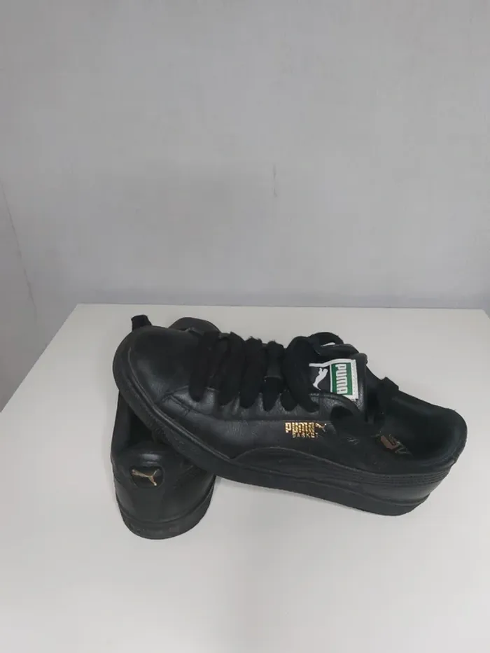Basket noir et doré "Puma"