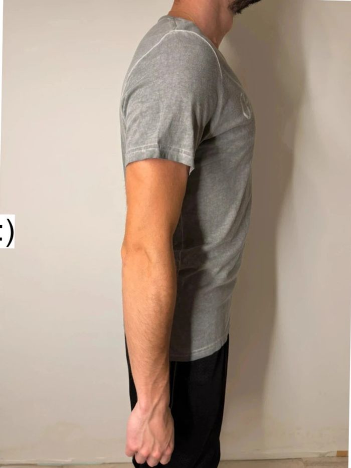 T-shirt gris homme Pepe Jeans fit slim taille M - photo numéro 4