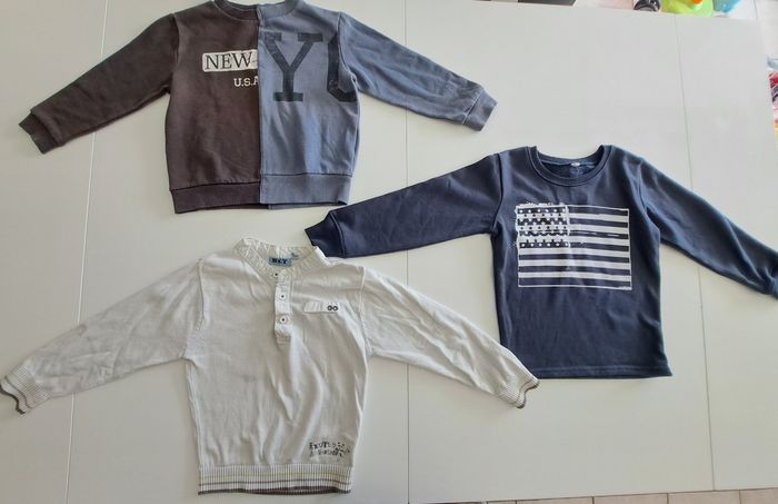 Lot de 3 sweats garçon 5 ans ABE - photo numéro 2
