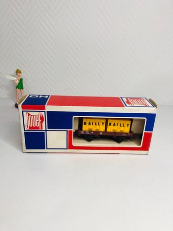 Jouef Ho 6450 wagon plat avec containers Bailly