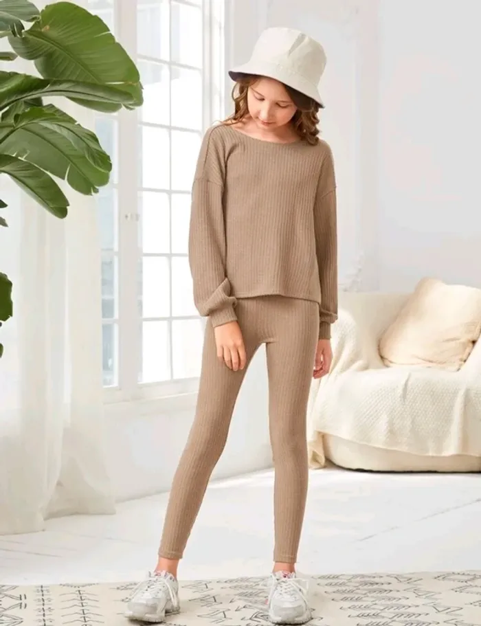 Ensemble camel shein 8 ans t-shirt legging - photo numéro 7