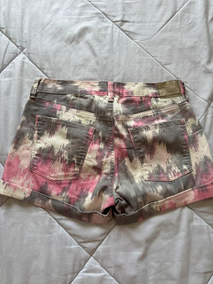 Mini short Calvin Klein jeans dégradé rose gris blanc mi taille basse taille M/38 - photo numéro 8