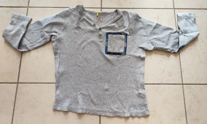 Tee shirt manches longues gris Orchestra 8 ans