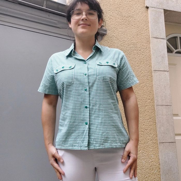 Chemisette Vintage brodée pour L/XL - photo numéro 2