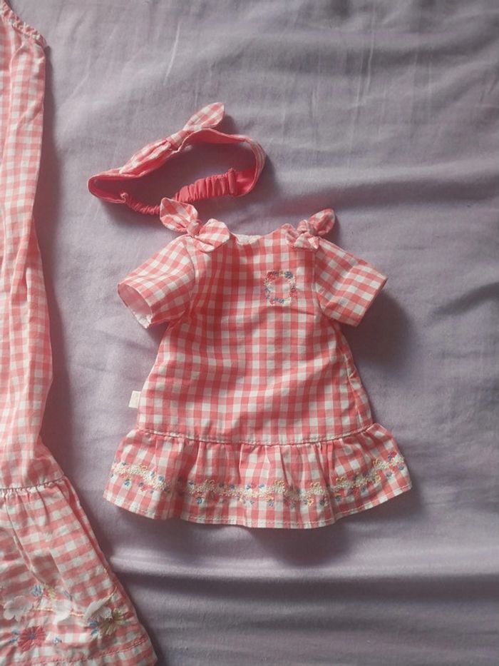 Ĺot 2 tenues fille 7 ans et poupée 36 cm sergent major - photo numéro 2