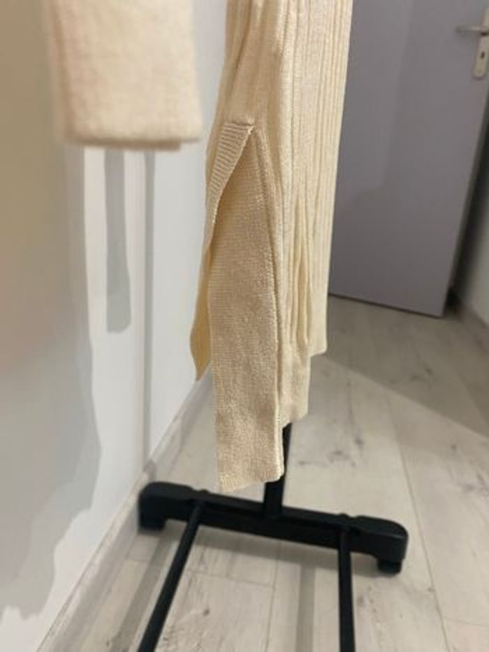Pull tunique beige, taille M - photo numéro 4