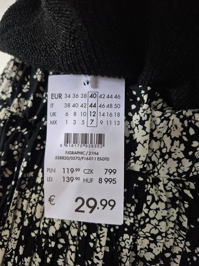Jupe Longue Femme Noire et Blanche Taille L/40 - photo numéro 3