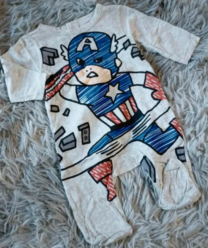 Pyjama capitaine américa naissance 🐯