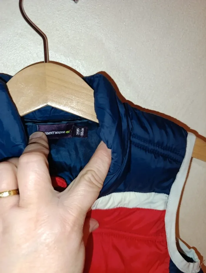 Gilet doudoune sans manches taille 3 ans Sergent Major - photo numéro 4