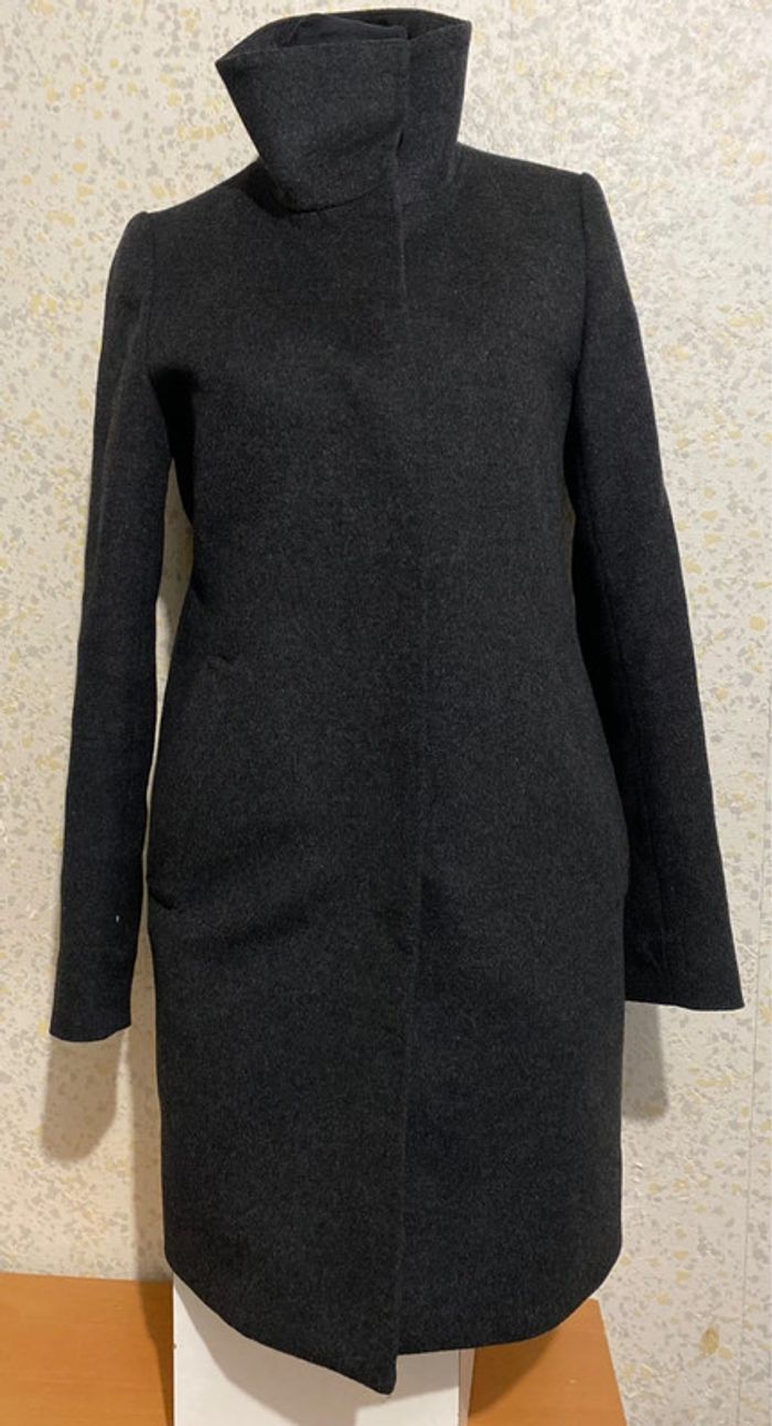 Manteau uniqlo laine et cachemire anthracite xs