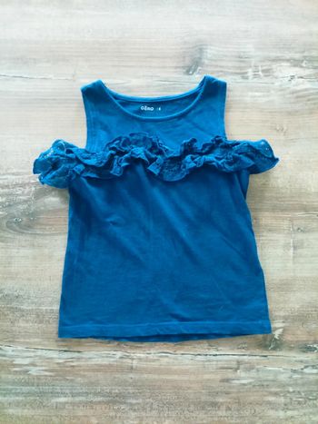 Débardeur bleu 5 ans - Neuf