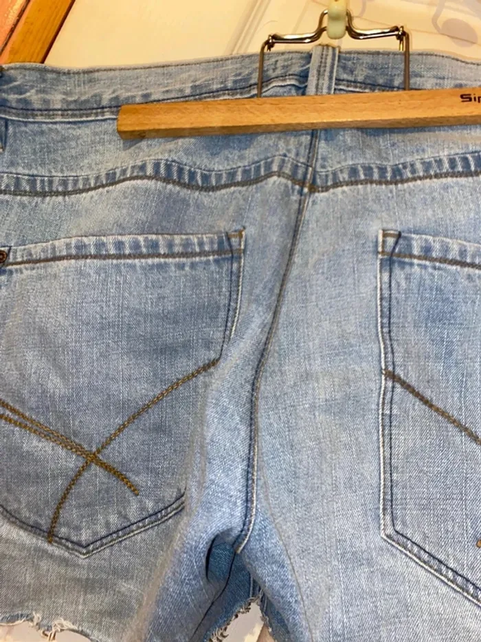 Short en jeans taille 52 la redoute - photo numéro 3