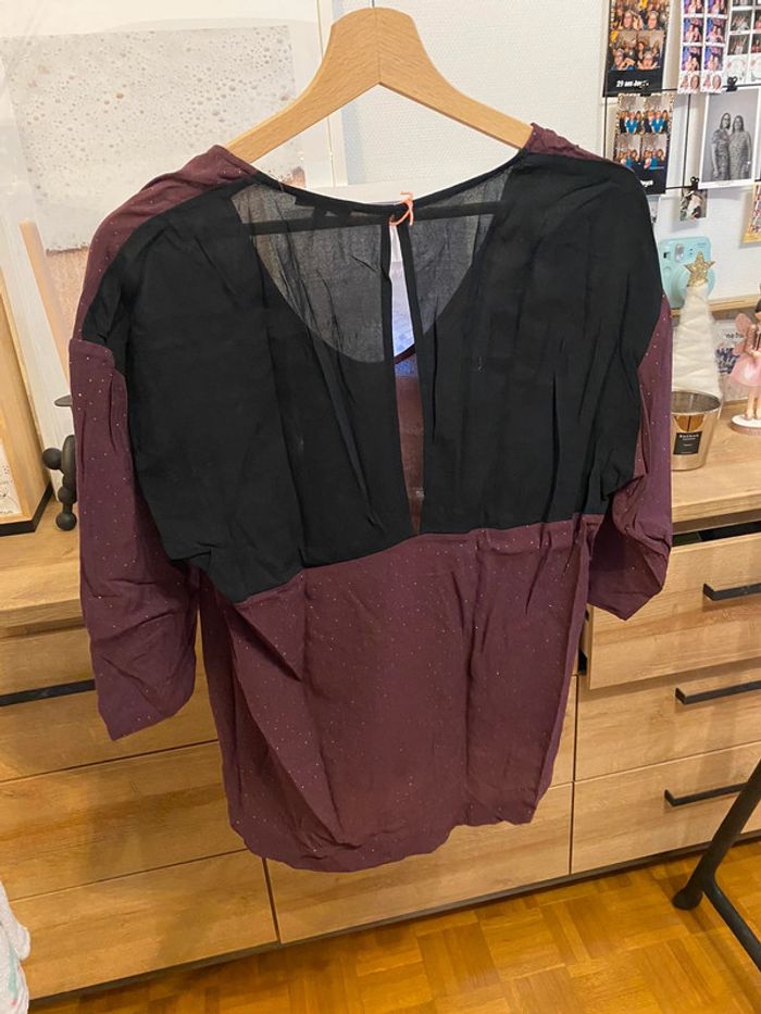 Blouse bordeaux Marco polo - photo numéro 3
