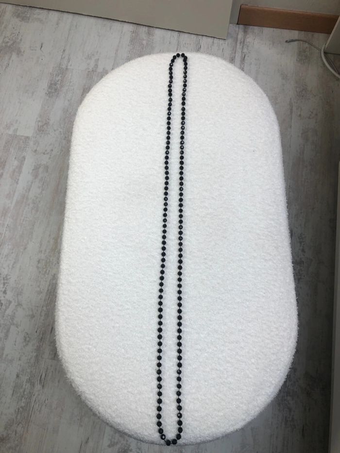 Collier plastique noir femme